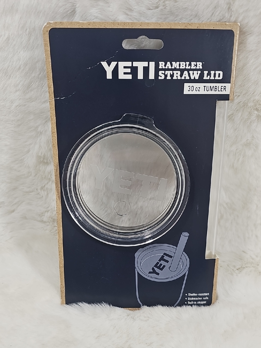 Yeti Rambler 20oz Shatter-Proof Dishwasher Safe Replacement Lid Straw Yeti Rambl